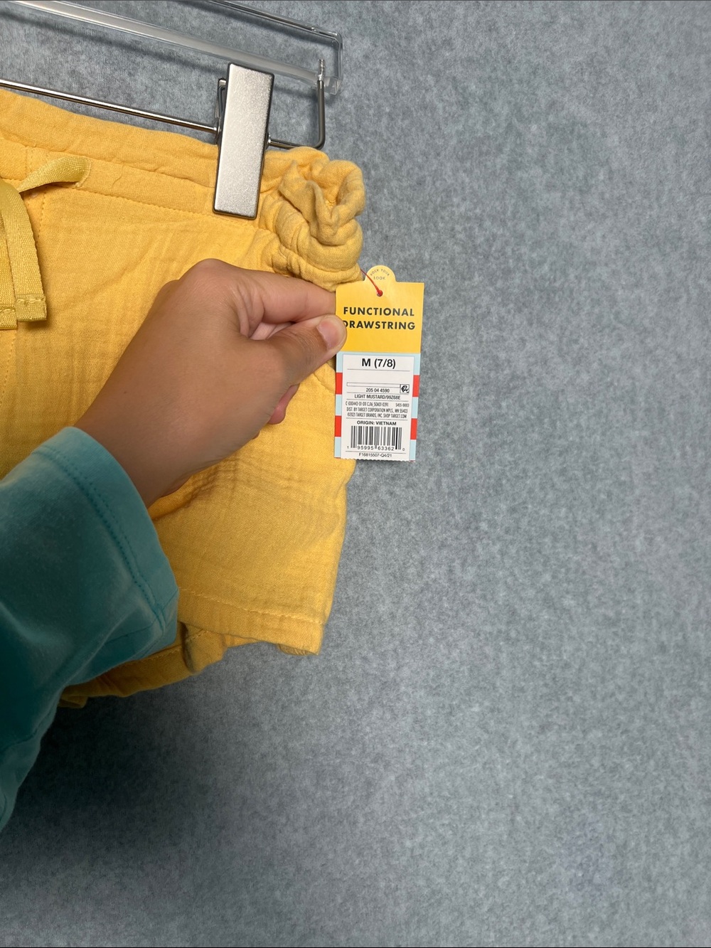 Cat & Jack Yellow Pull-On Cotton Shorts - Picture 3 of 4